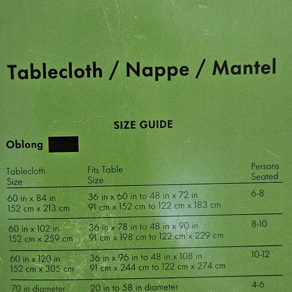 Kate Spade Lemon Tablecloth 60" x 102" Oblong - Picture 3 of 3